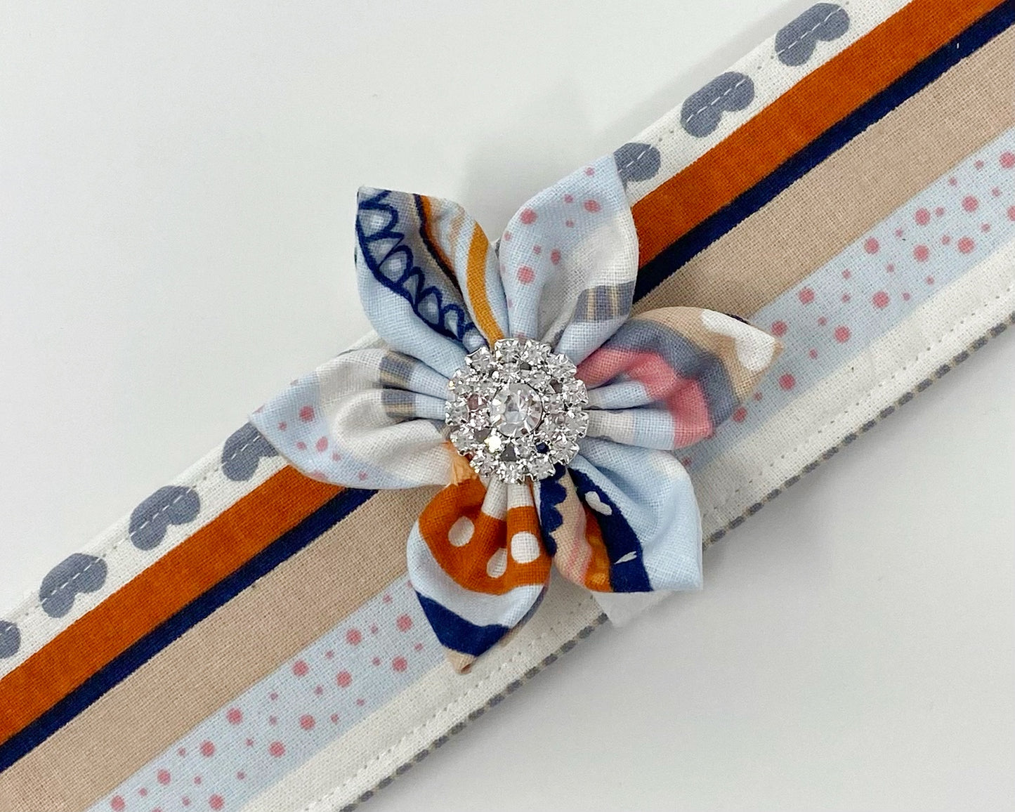 Flower Collar Accessory | Pastel Stripes