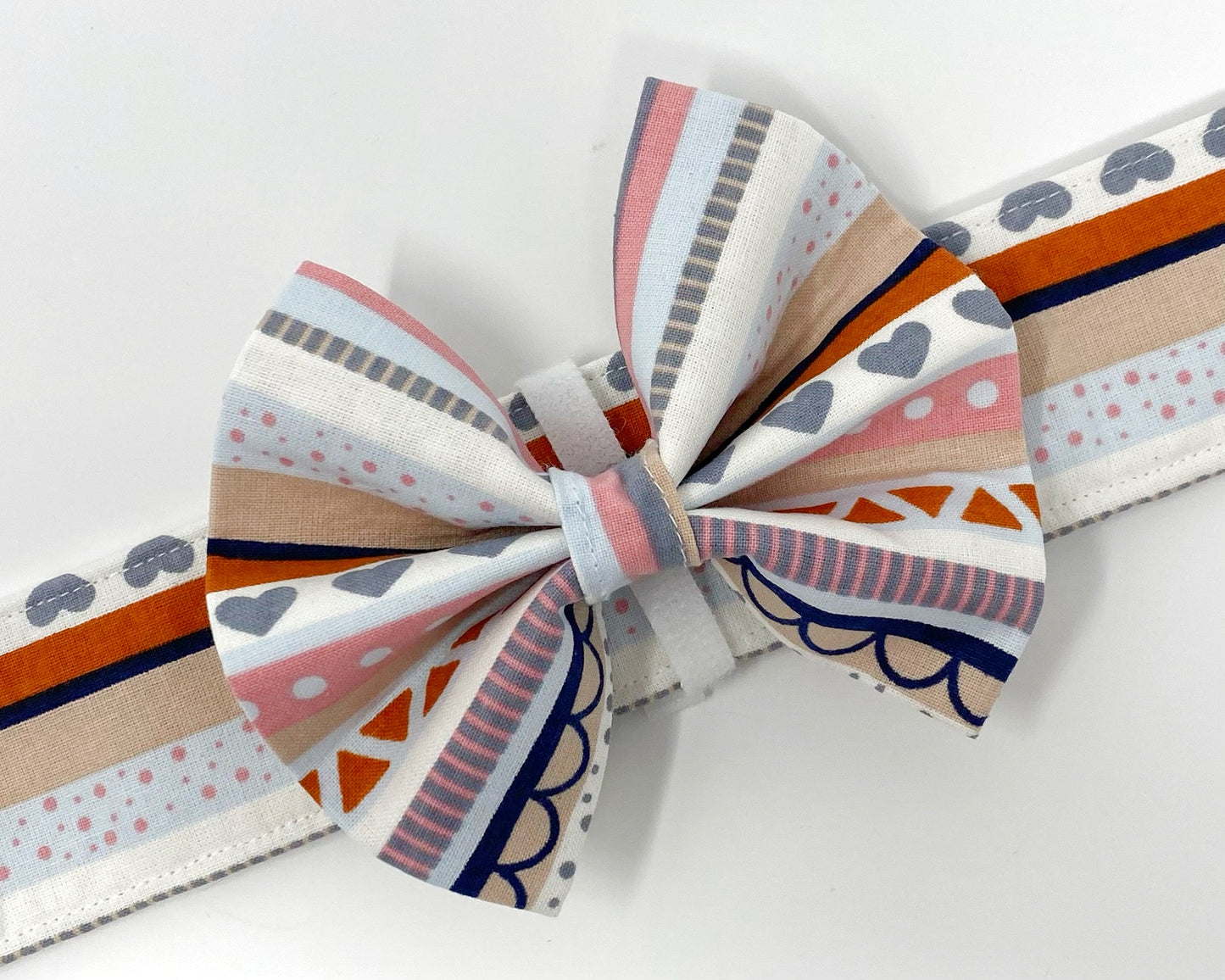 Collar Bow | Pastel Stripes