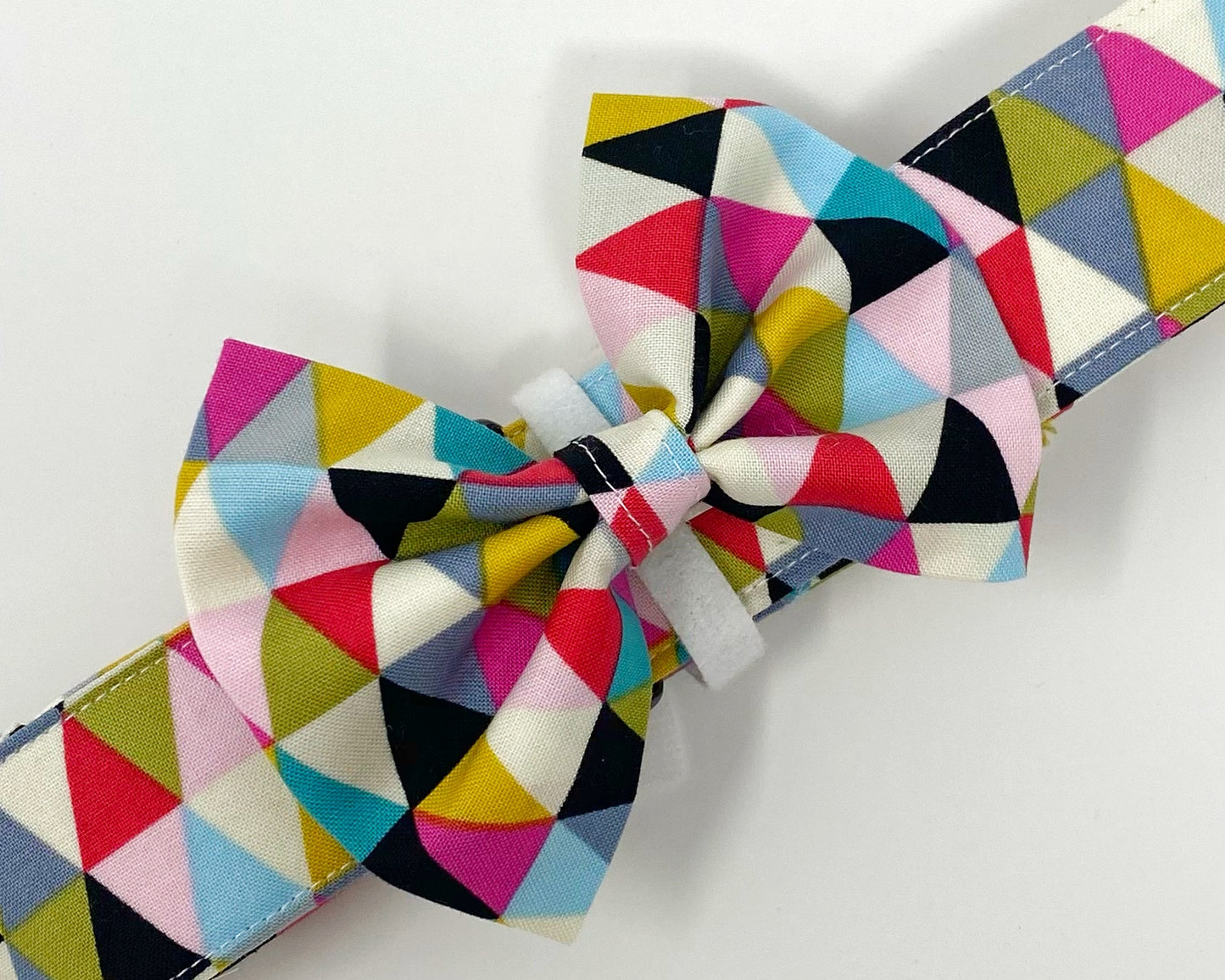 Collar Bow | Bright Geometric