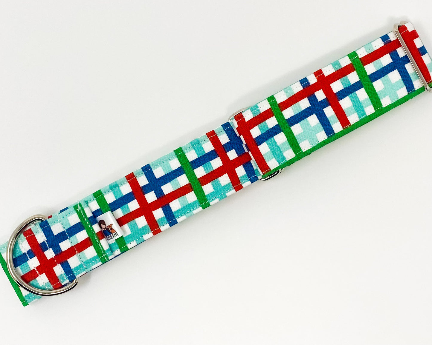 Martingale Collar | Blue and Green Plaid