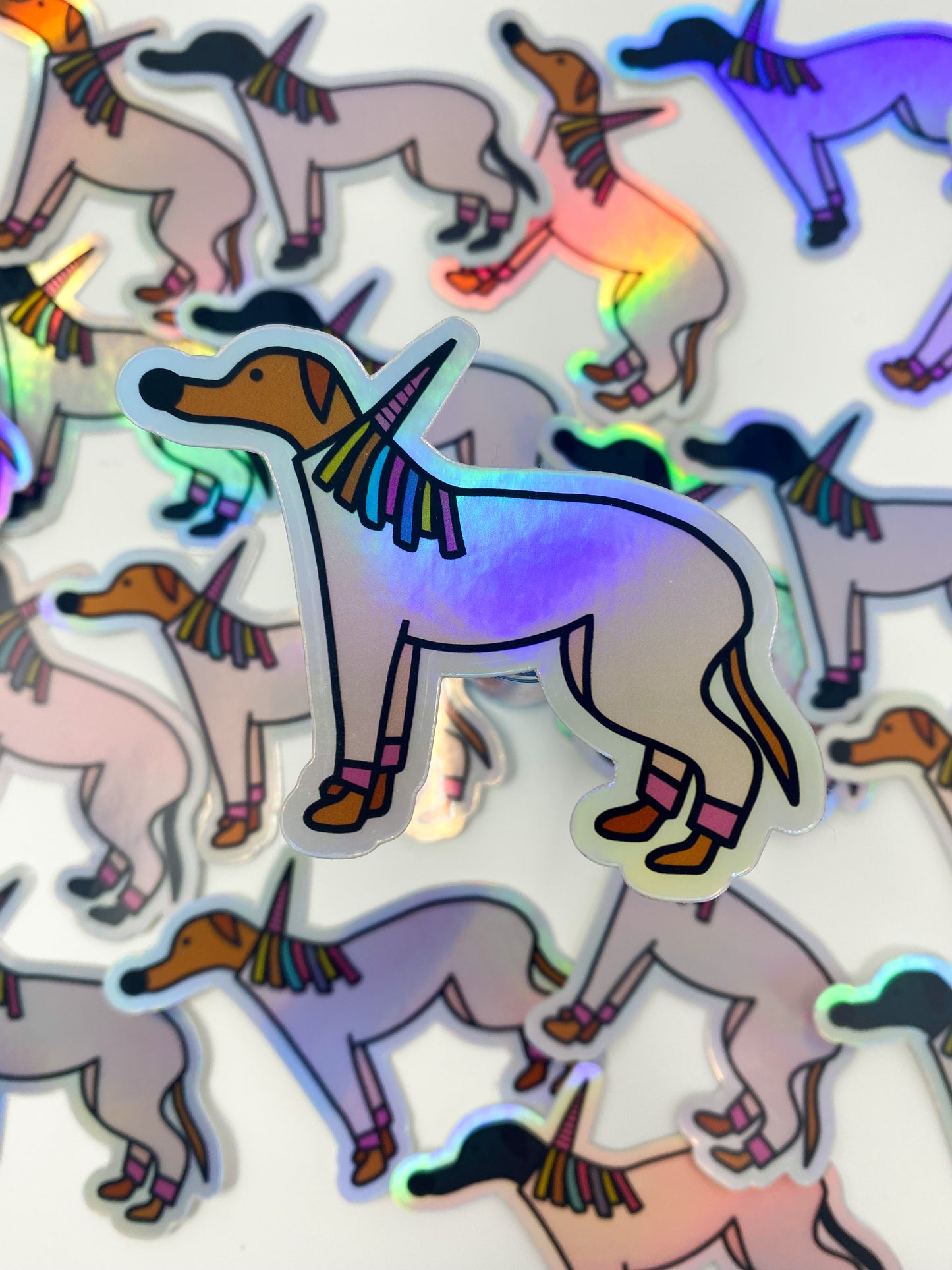 Sticker | Holographic Unicorn Houndie