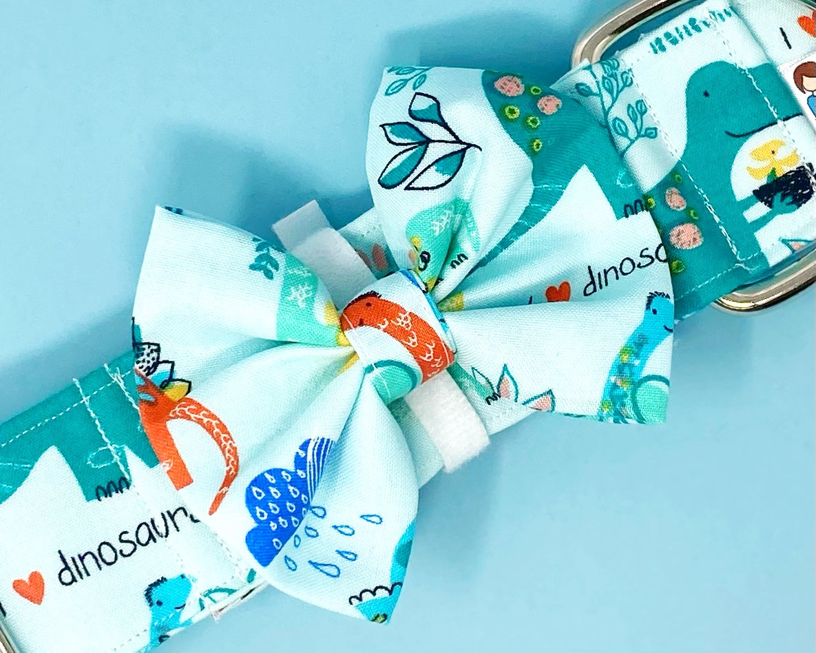 Collar Bow | Cute Dinosaurs