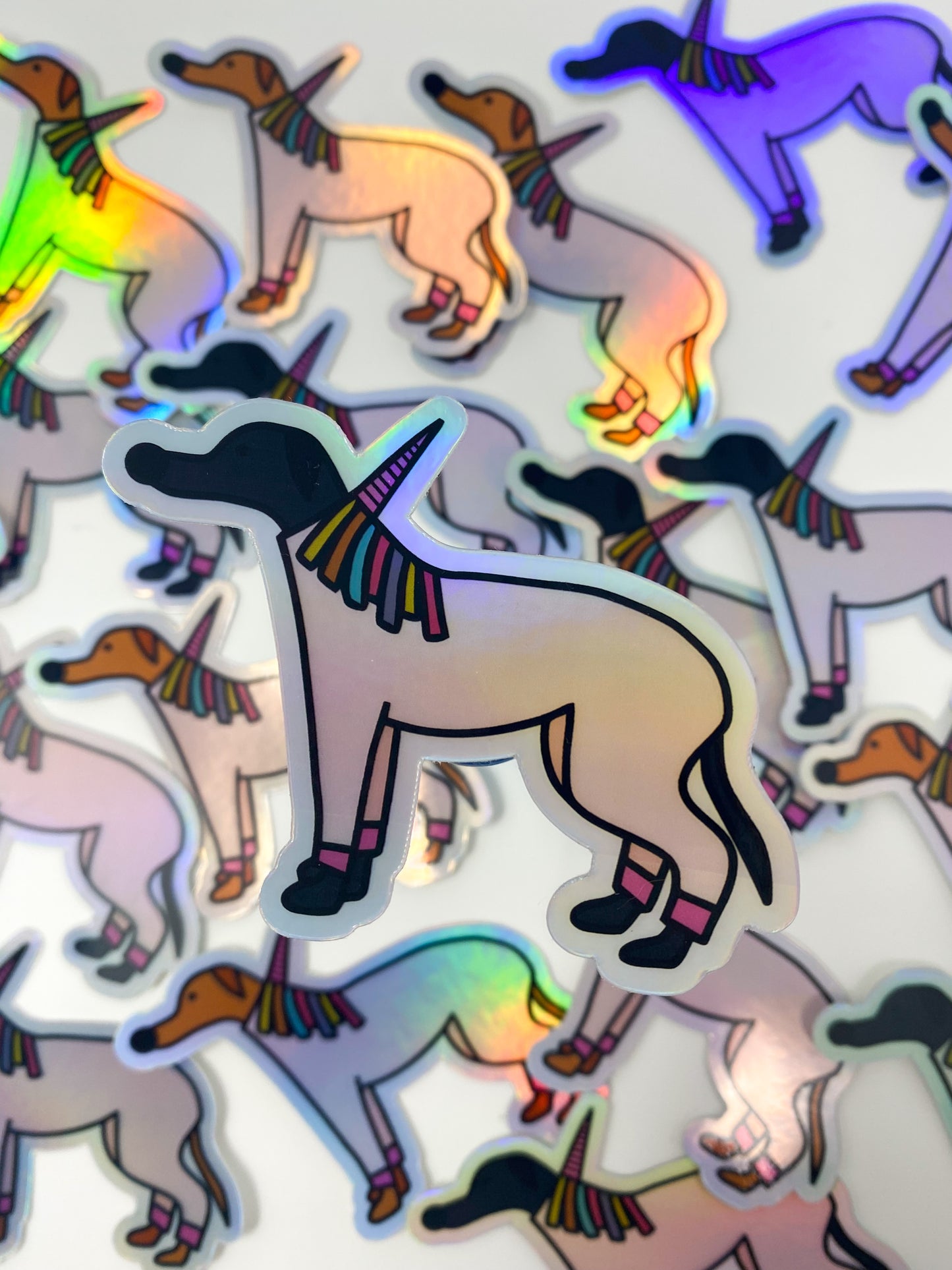 Sticker | Holographic Unicorn Houndie