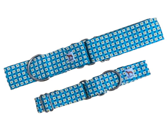 Martingale Collar | Blue Dots