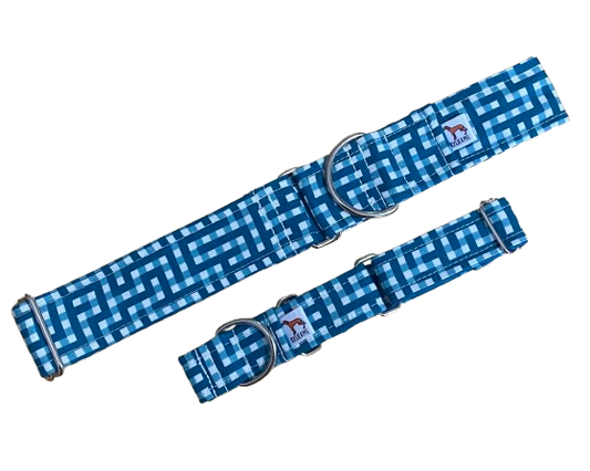 Martingale Collar | Blue Plaid