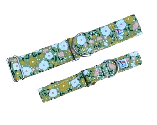 Martingale Collar | Green Floral