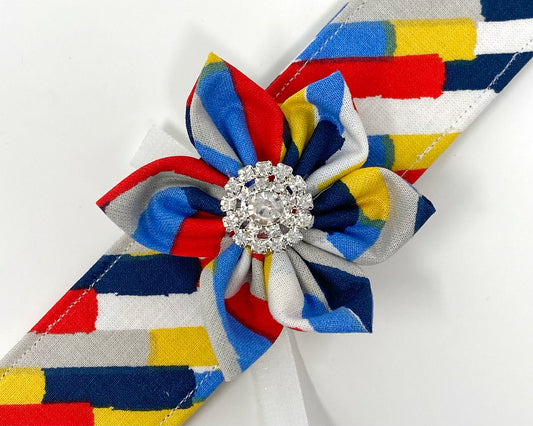 Flower Collar Accessory | Primary Colors