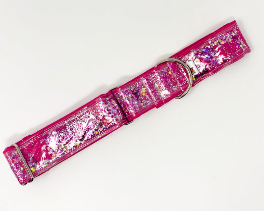 Martingale Collar | Pink Glitter