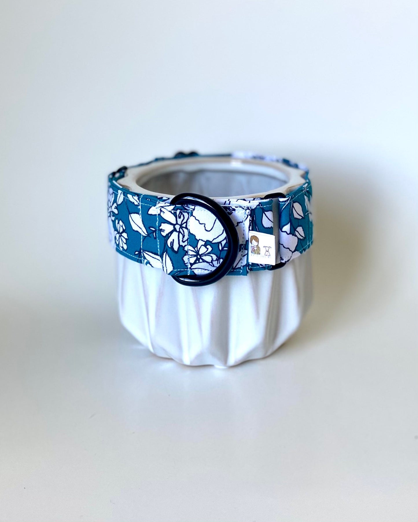 Martingale Collar | Teal Floral