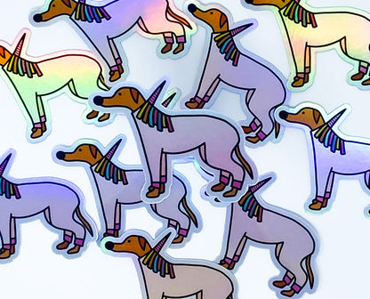 Sticker | Holographic Unicorn Houndie