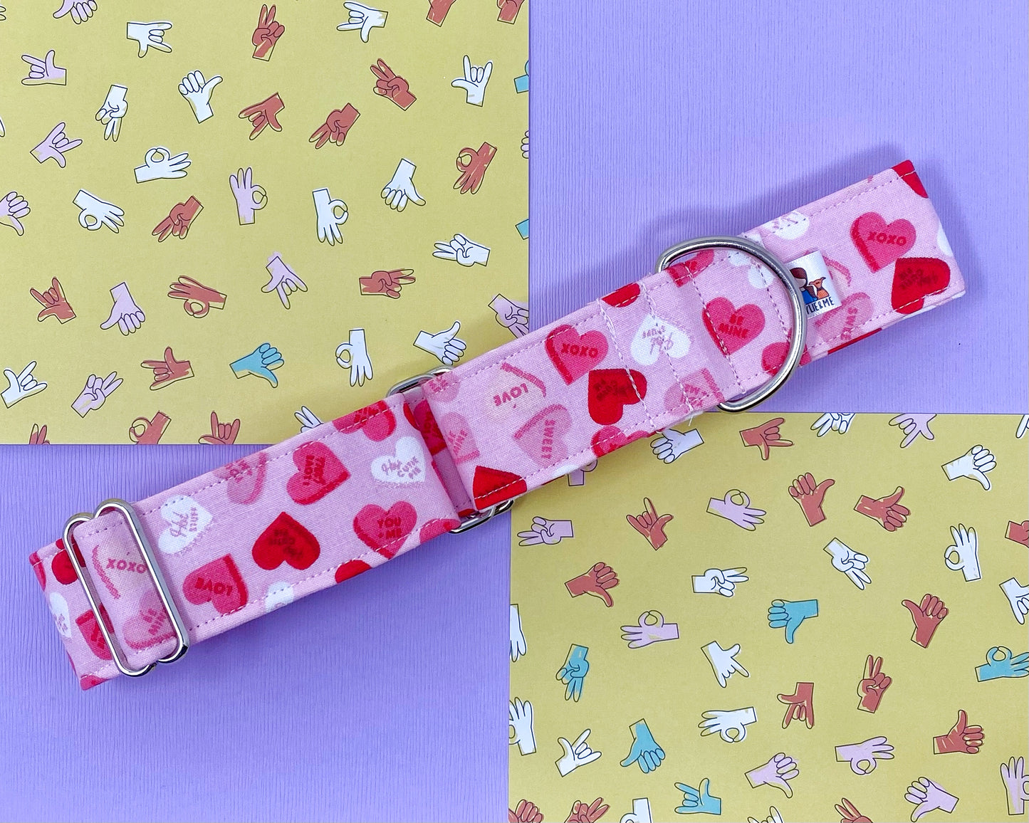 Martingale Collar | Valentine Candy Hearts